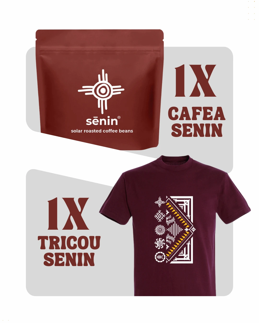 Pachet Tricou + Senin Rwanda Huye cafea boabe proaspăt prăjită de specialitate 250g - Copie [1]