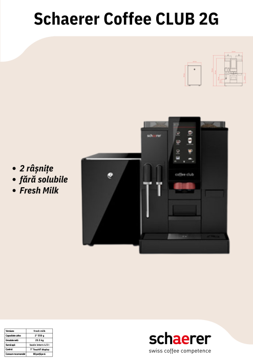 Schaerer Coffee Club Office aparat cafea boabe profesional [4]