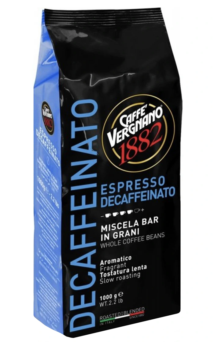 Cafea Boabe - Caffe Vergnano 1882 Espresso Decaffeinato cafea boabe decofeinizata 1kg