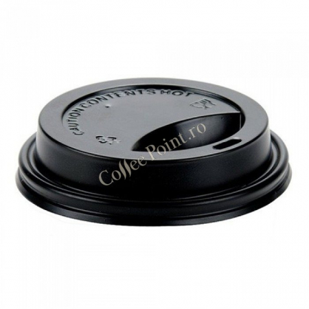 Capace pahare cafea - Capace 8 Oz Negre 100buc