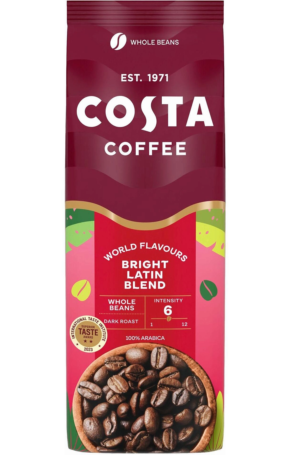 Cafea boabe 1kg - Costa Bright Latin Blend Cafea Boabe 1kg