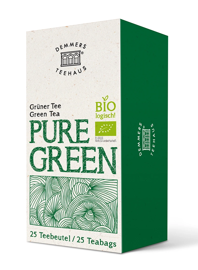 Ceai plic - Demmers Teehaus Quick-T Pure Green ceai plic aromat bio 25buc