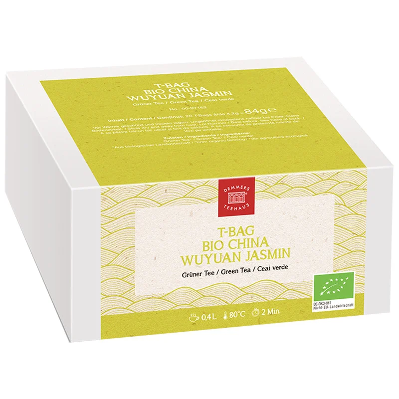 Ceai plic - Demmers Teehaus T-Bag BIO China Wuyuan Jasmin ceai plic verde 20buc