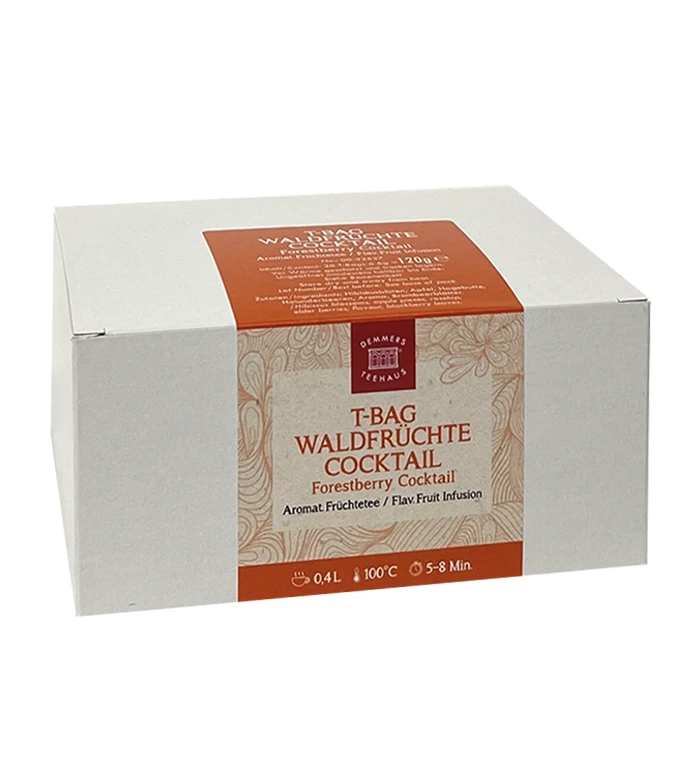 Consumabile - Demmers Teehaus T-Bag Forestberry Cocktail ceai plic aromat bio 20buc