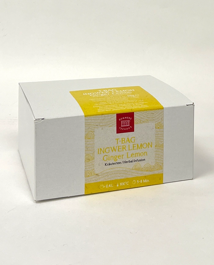 Consumabile - Demmers Teehaus T-Bag Ginger Lemon ceai plic aromat bio 20buc
