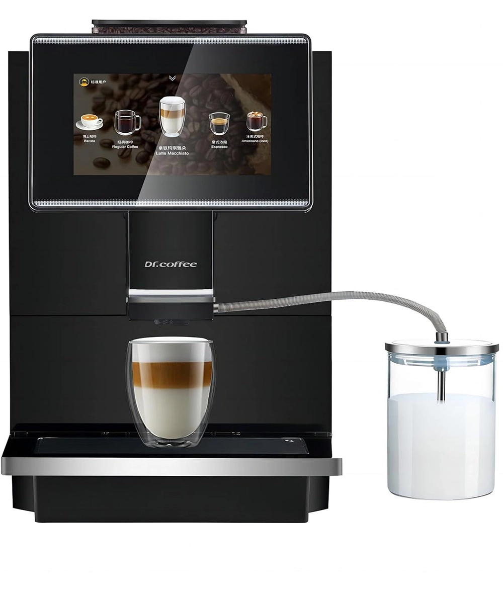 Automate cafea si snack - Espressor automat Dr. Coffee C11L negru cu ecran tactil 7 inch