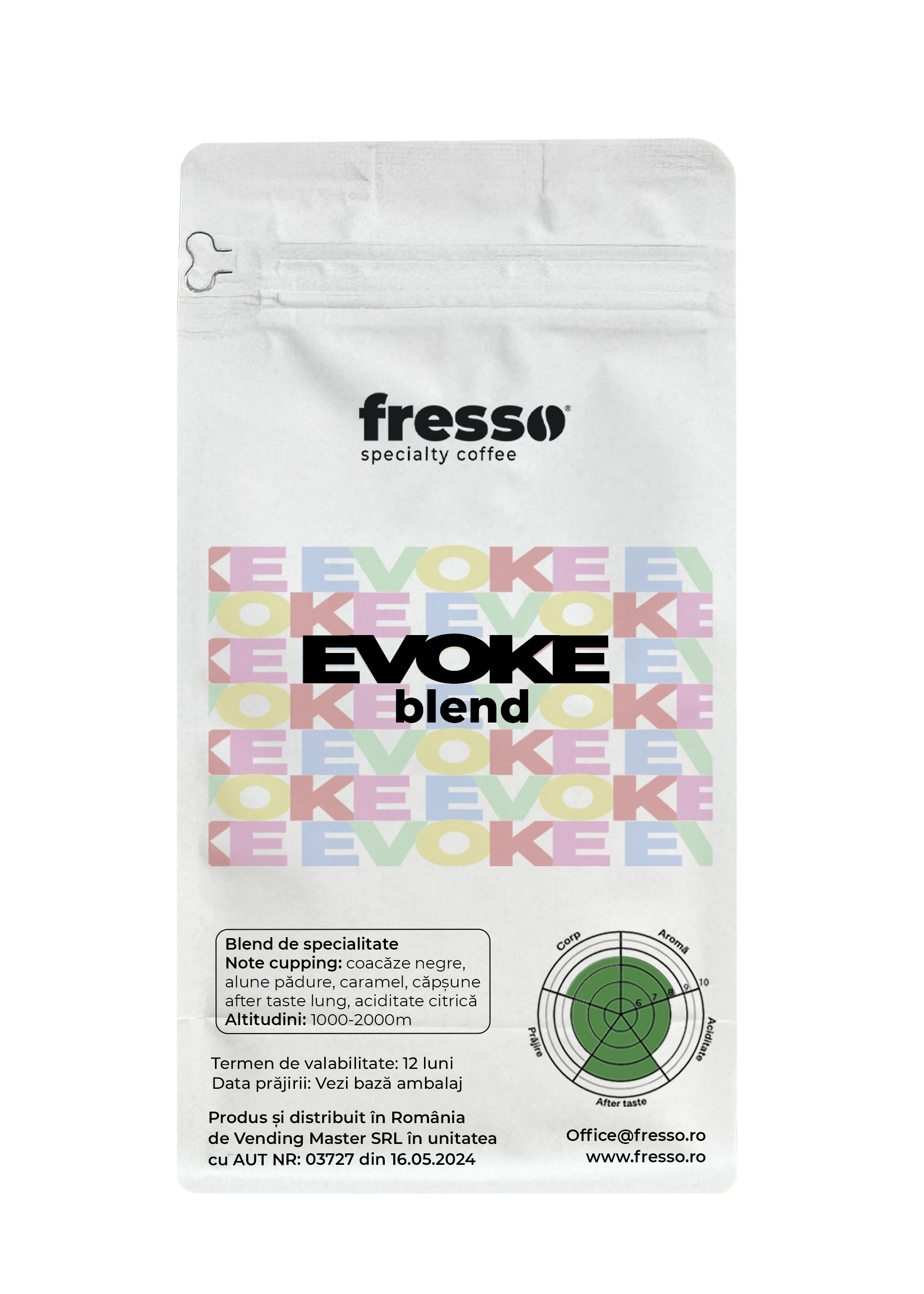 Cafea de specialitate - Fresso Evoke blend cafea boabe de specialitate proaspăt prăjită
