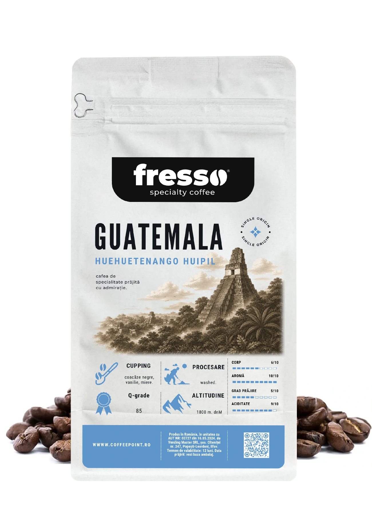 Cafea boabe Fresso - Fresso Guatemala cafea boabe de specialitate proaspăt prăjită
