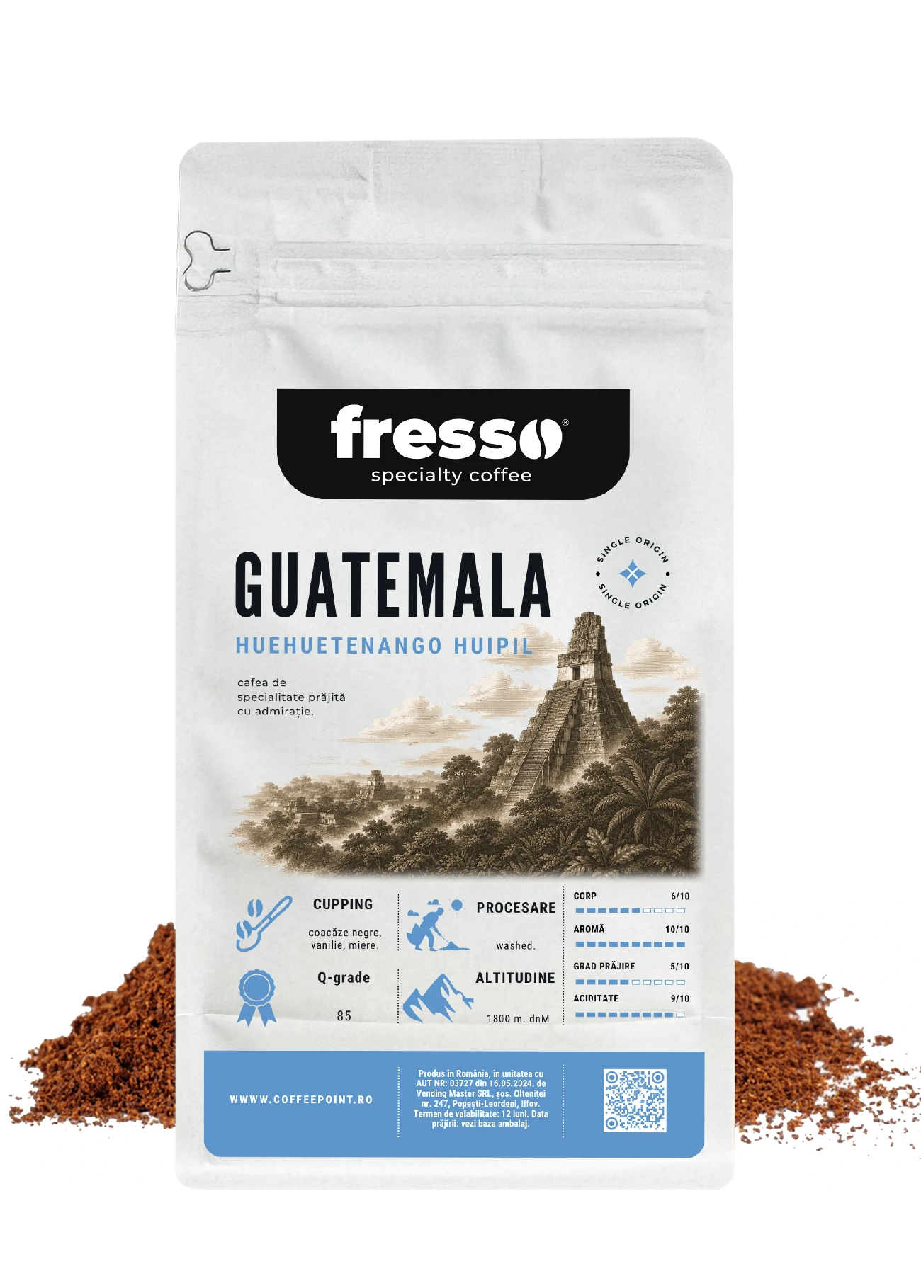 Cafea macinata - Fresso Guatemala cafea de specialitate proaspăt prăjită și măcinată