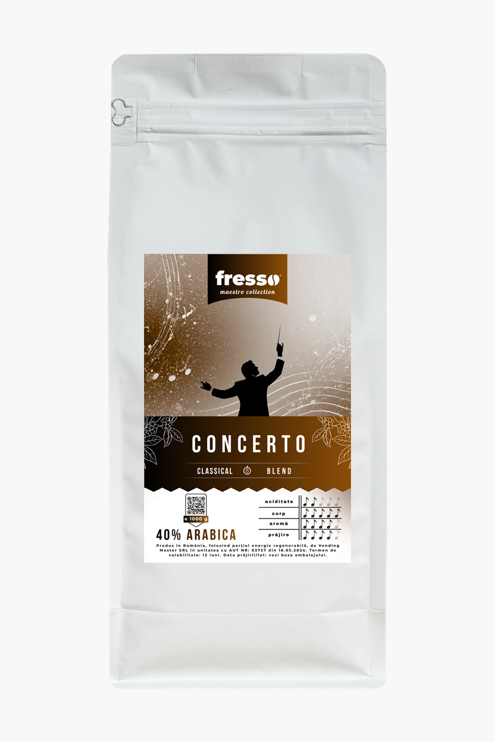 Cafea - Fresso Maestro Concerto cafea boabe 1kg