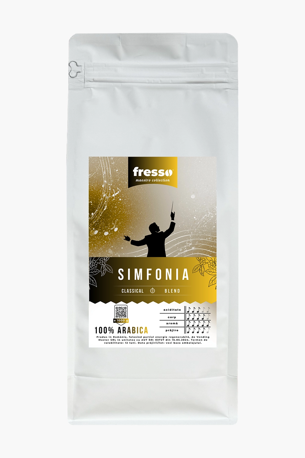Cafea - Fresso Maestro Simfonia cafea boabe 1kg