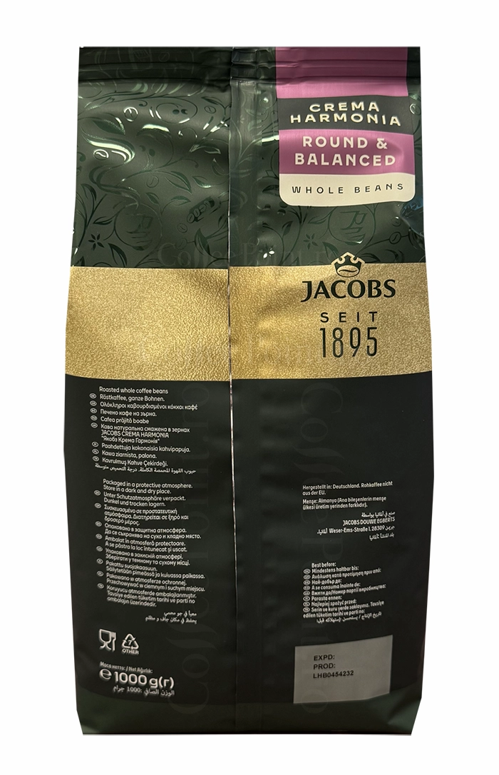 Jacobs Crema Harmonia cafea boabe 1Kg [1]
