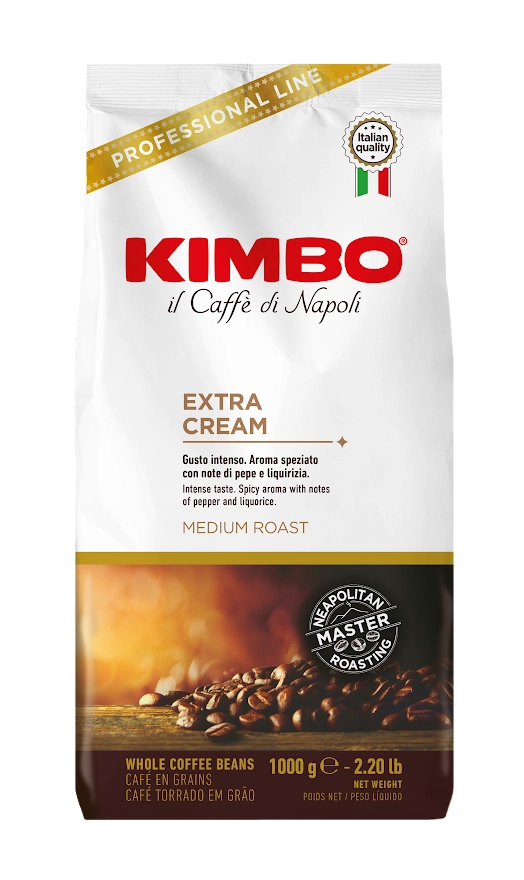 Cafea Boabe - Kimbo Extra Cream Cafea Boabe 1kg