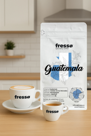 Pachete Promo - Pachet Cafea Fresso Guatemala + 2 cești cafea Fresso