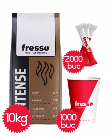 Pachete Promo - Pachet Fresso Intense, pahare 8oz Fresso si zahar Fresso