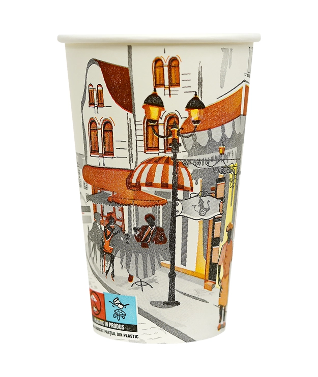 Consumabile - Pahar carton 12oz City Life 50buc