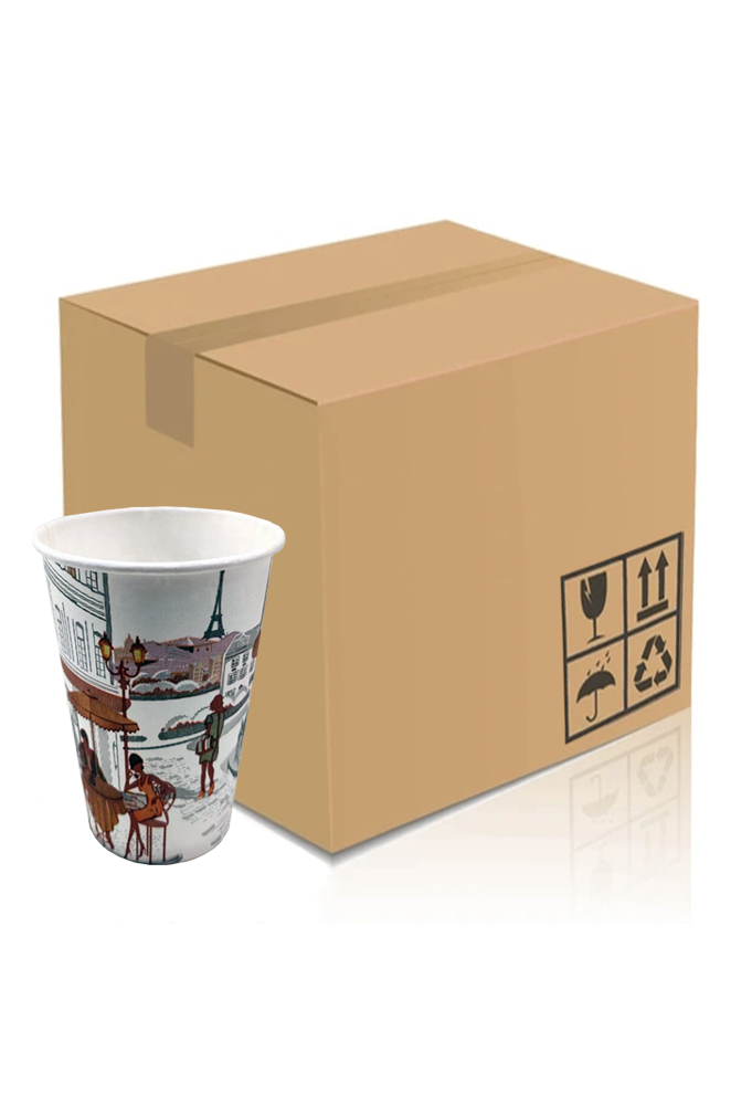 Baxuri Pahare - Pahar carton 12oz City Life bax 1000buc