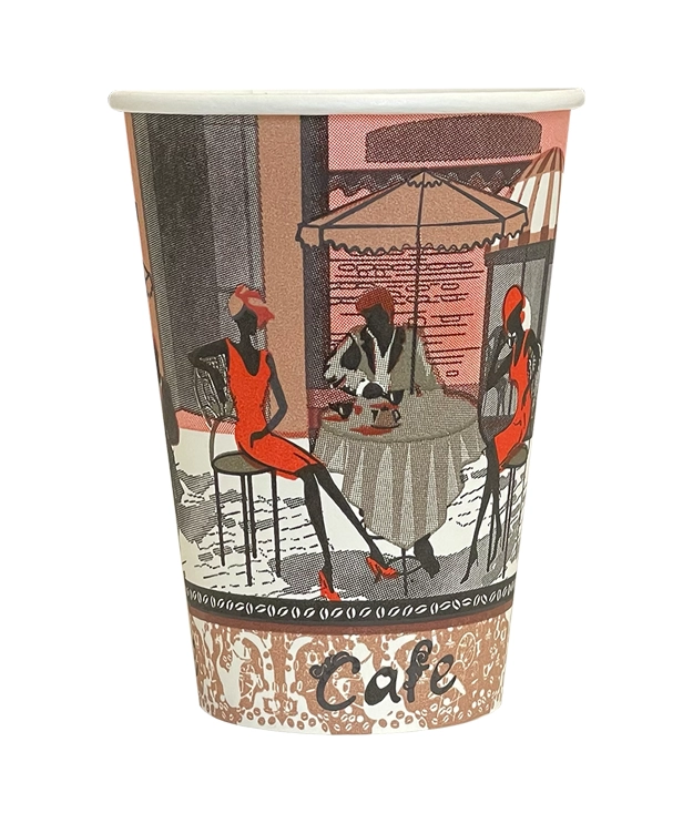 Pahare de cafea - Pahar Carton 7Oz Paris 50 buc