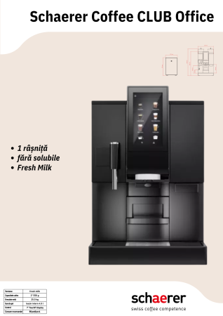 Schaerer Coffee Club Office aparat cafea boabe profesional [1]