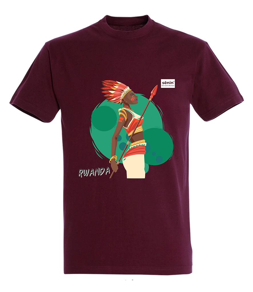 Accesorii espressoare - Tricou Vișiniu Senin ® Solar Roasted Coffee Beans 100% bumbac