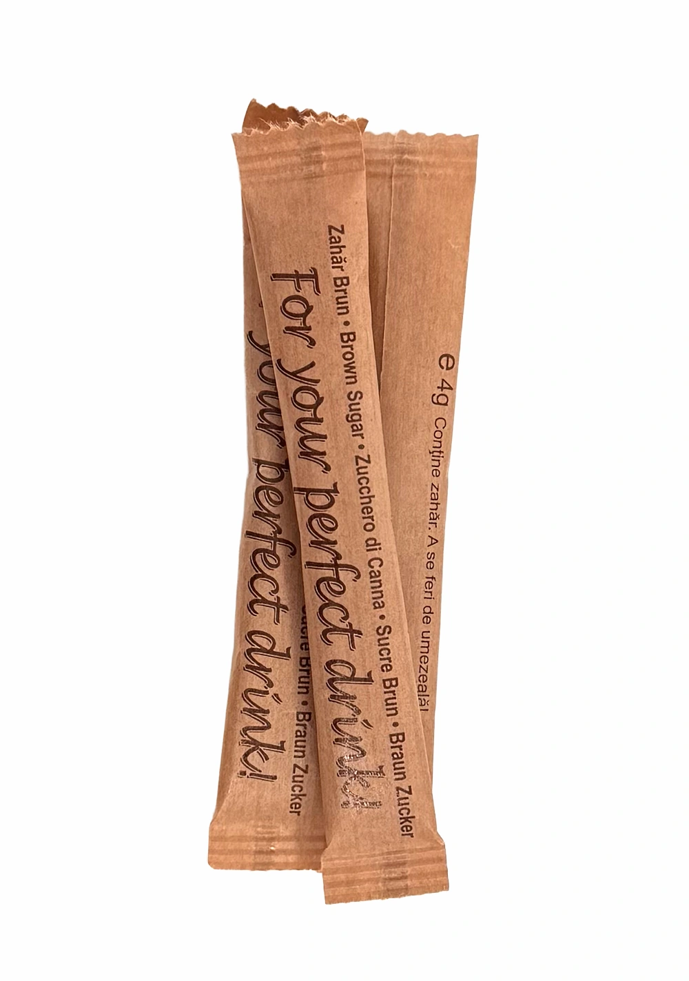 Zahar la plic pentru cafea - Zahar brun plic (stick) 200buc