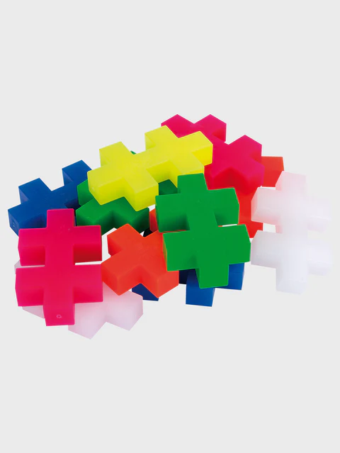Set constructie Plus-Plus, tub 15 piese mari, Neon, culori fluorescente [3]