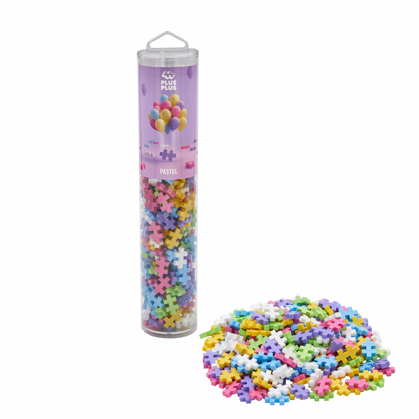 Set constructie Plus-Plus, tub 240 piese, Pastel Mix [2]