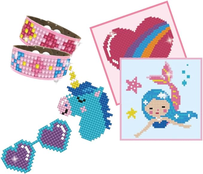 Set creativ 6 in 1, Sirena, pictura cu diamante [2]