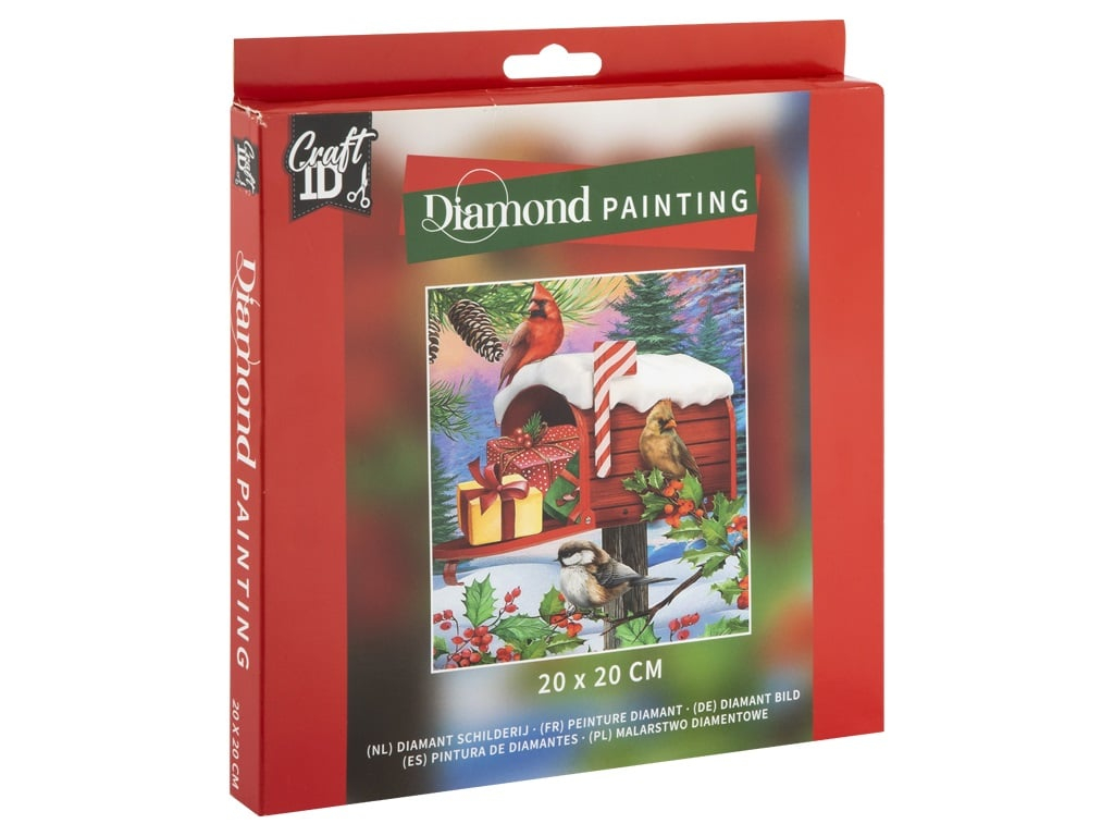 Noutati - Set creativ diamond painting, cu tematica de Craciun, Casuta postala
