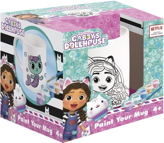 Noutati - Set creativ DIY, Picteaza canuta cu Gabby Dollhouse