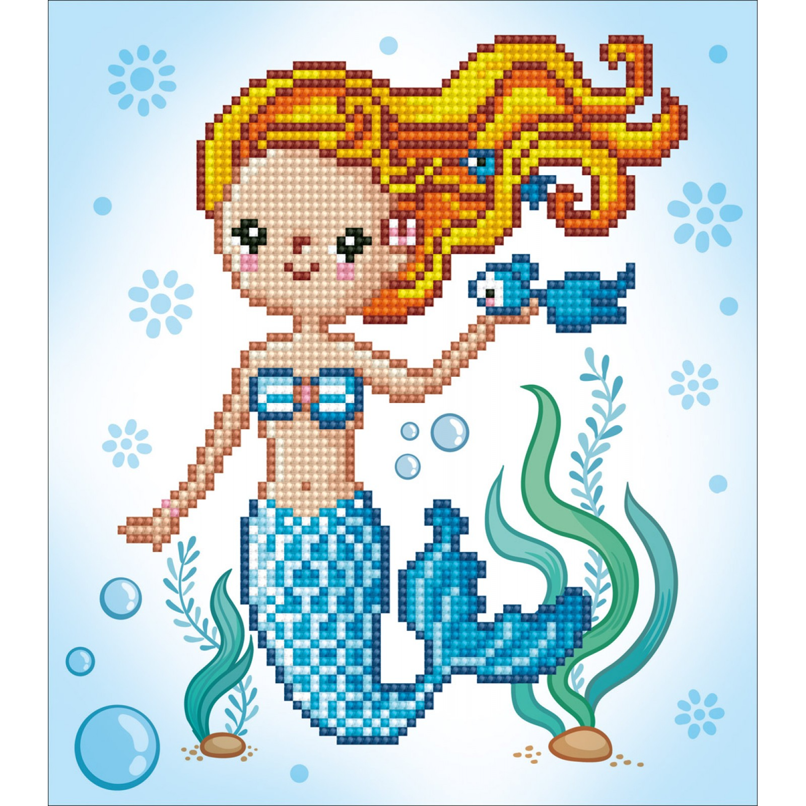 Set creativ pictura cu diamante - Sirena [2]