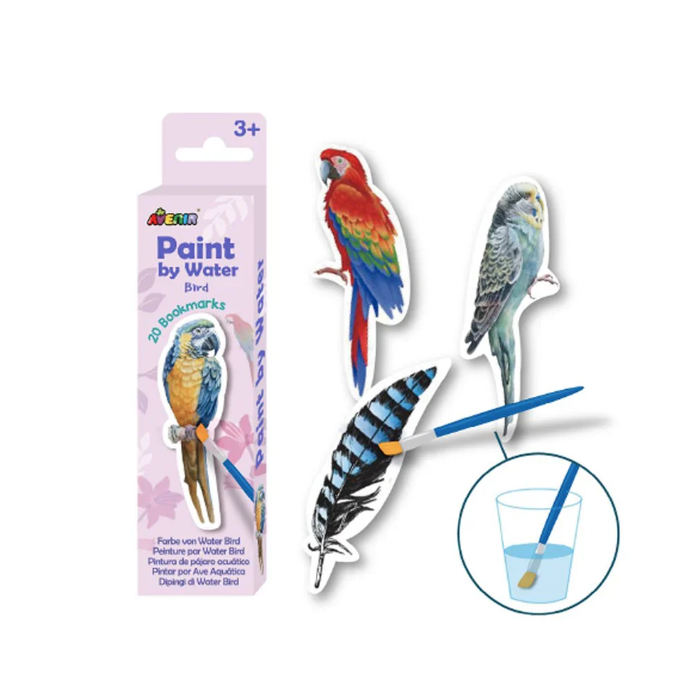 Noutati - Set pictura cu apa - semne de carte Pasari, colectia Creatii Naturale
