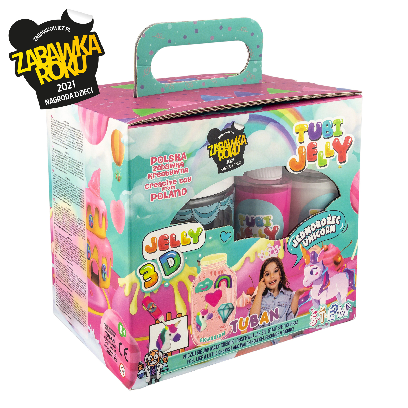 SET TUBI JELLY (gel modelator) cu 6 culori si acvariu mic – UNICORN [5]