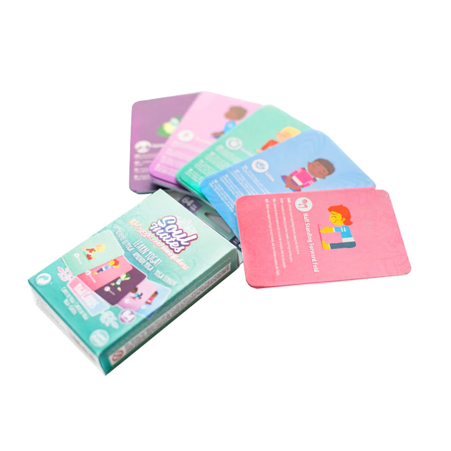 Set Yoga Mama-Copil, saltele asortate si carduri incluse - Earth, turcoaz [6]