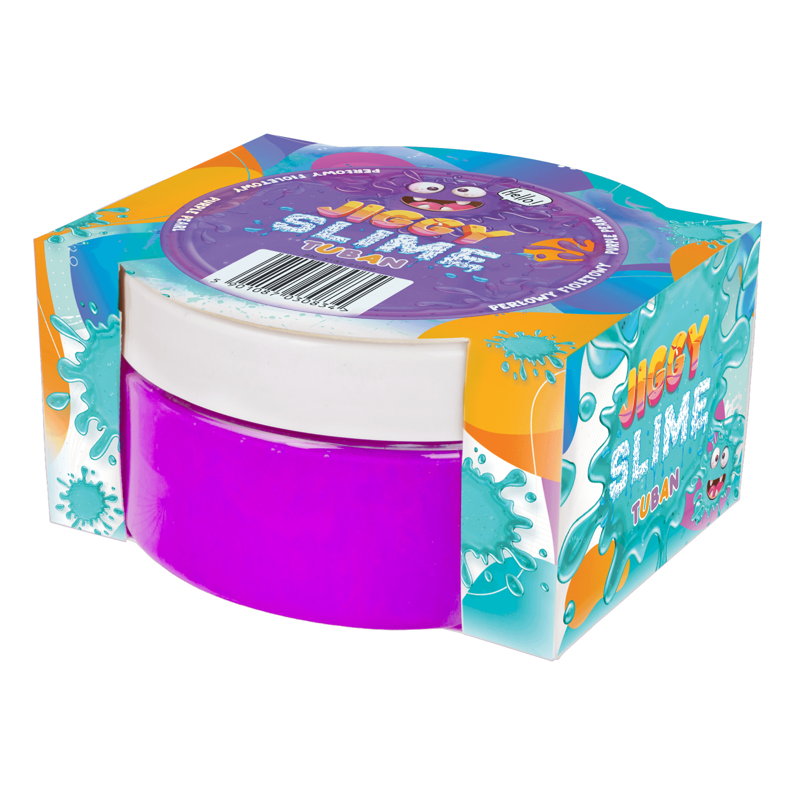 Reduceri - Slime in cutie JIGGLY SLIME – mov perlat, 200 g