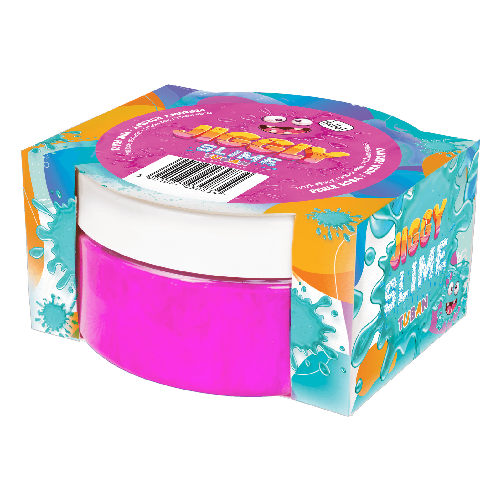 Reduceri - Slime in cutie JIGGLY SLIME – roz perlat, 200 g