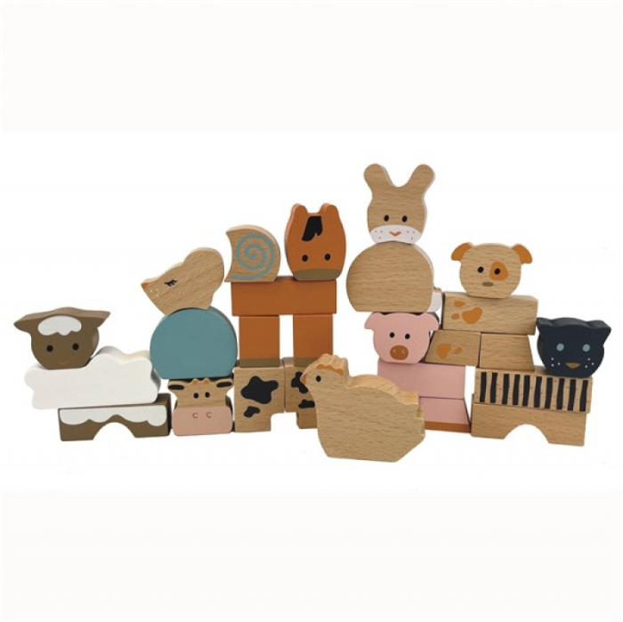Animale din cuburi de lemn, Egmont toys [2]