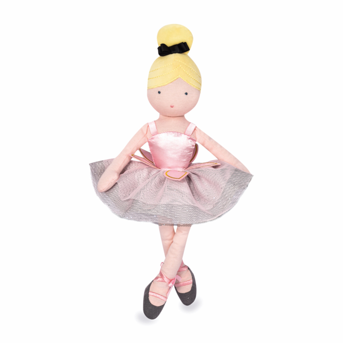 Balerina Margo, 35 cm, material textil, roz [2]