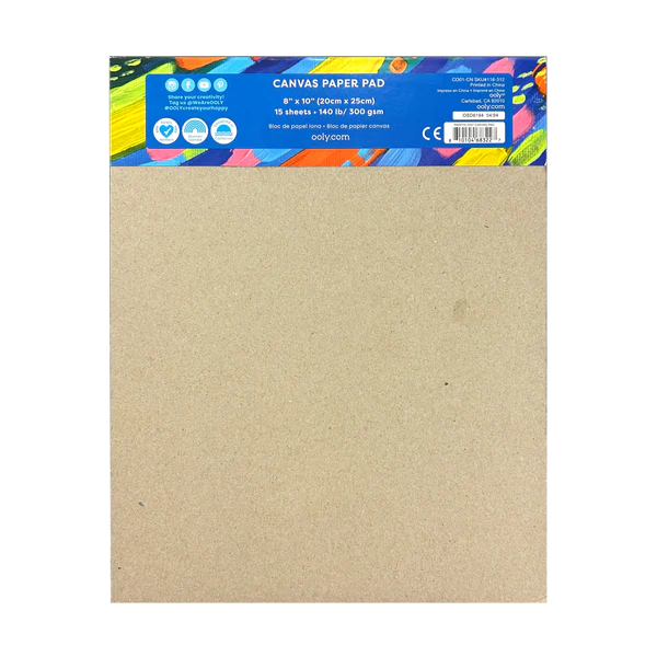 Bloc desen pentru pictura A4, 15 file panza canvas, 300 g/mp, Paintology [3]