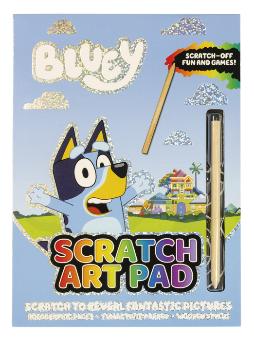 Carnetel cu activitati creative, Bluey scratch art pad [1]