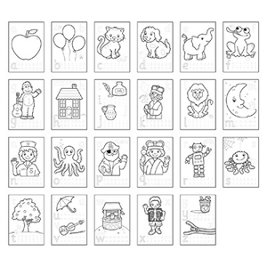 Carte de colorat cu activitati in limba engleza si abtibilduri ABC [4]