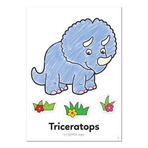 Carte de colorat cu activitati in limba engleza si abtibilduri Dinozaur DINOSAUR [2]