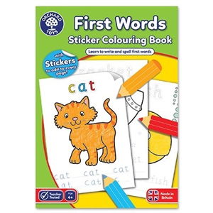 Carte de colorat cu activitati in limba engleza si abtibilduri Primele cuvinte FIRST WORDS [1]