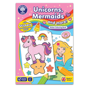 Carte de colorat cu activitati in limba engleza si abtibilduri Unicorni, Sirene si Altele UNICORNS, MERMAIDS AND MORE [1]
