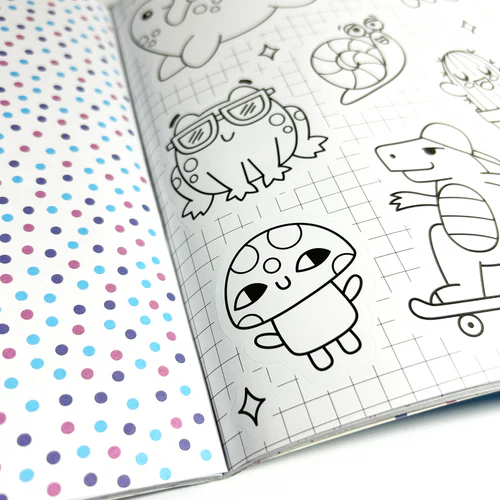 Carte de Stickere de Colorat Stickiville – Desene Drăgălașe [3]