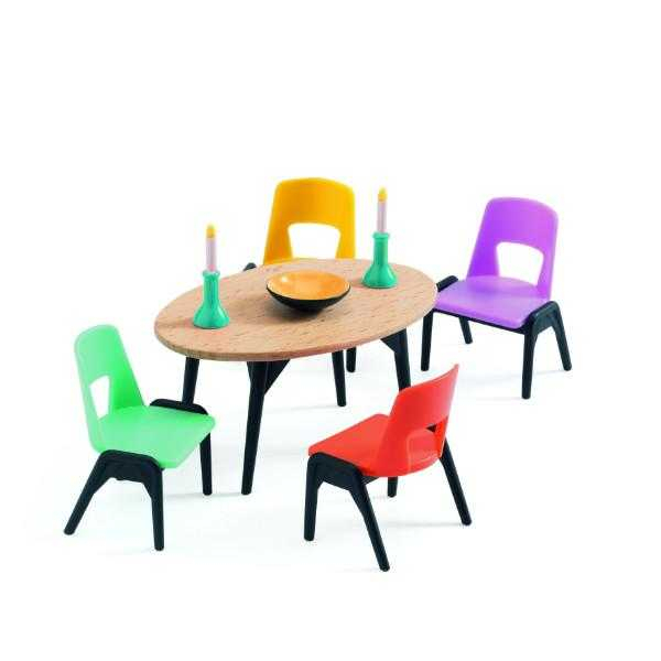 Casa păpușii-Mobilă Djeco, Dining [2]