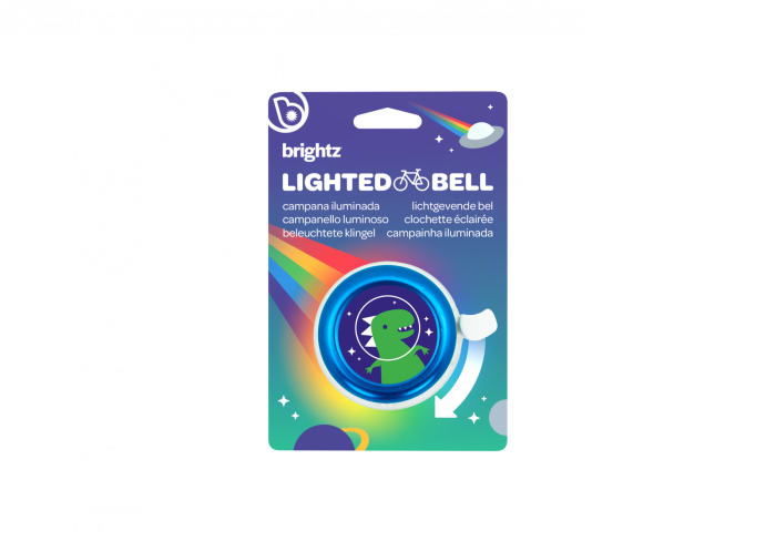 Clopoțel cu lumini LED multicolore pentru bicicletă, albastru [1]