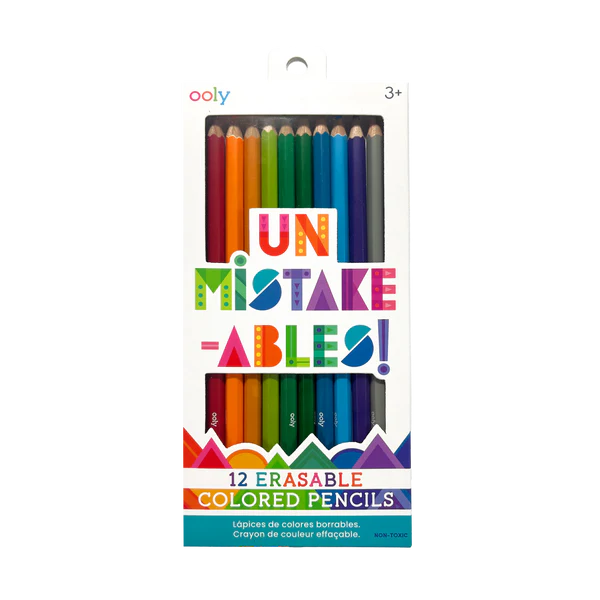 Creioane colorate care se sterg, set de 12, Un-Mistake-Ables! [1]