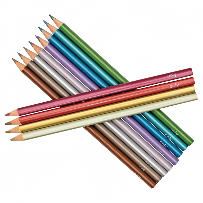 Creioane colorate metalice Modern - Set de 12 [7]