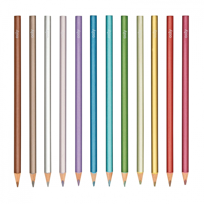 Creioane colorate metalice Modern - Set de 12 [5]